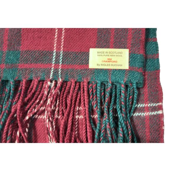 Ingles Buchan Crawford 100% Pure New Wool Made in Scotland Scarf - Picture 5 of 5
